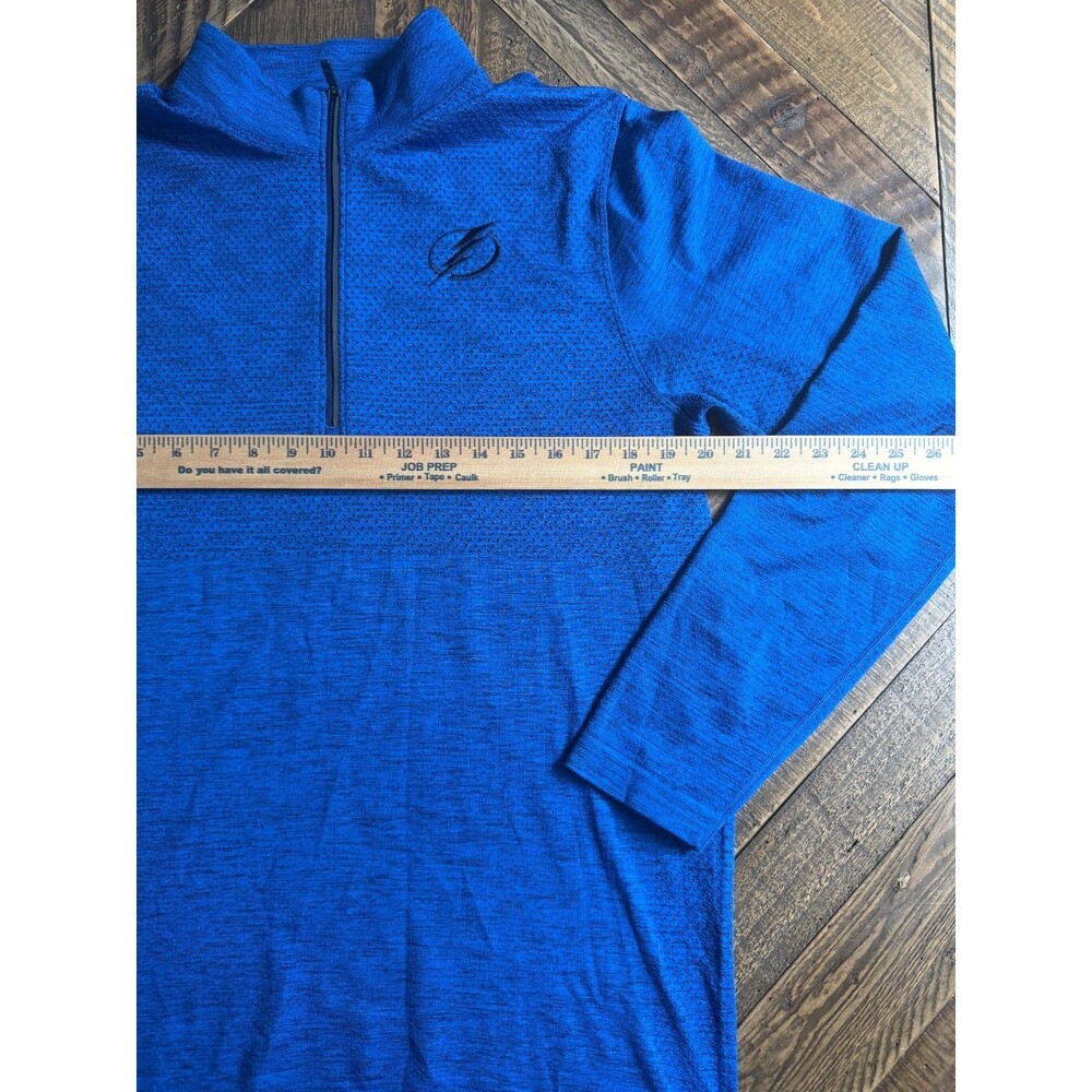 Lululemon Tampa Bay Lightning NHL Metal Vent Tech 1/4 Zip Pullover Blue Adult L - Picture 13 of 14